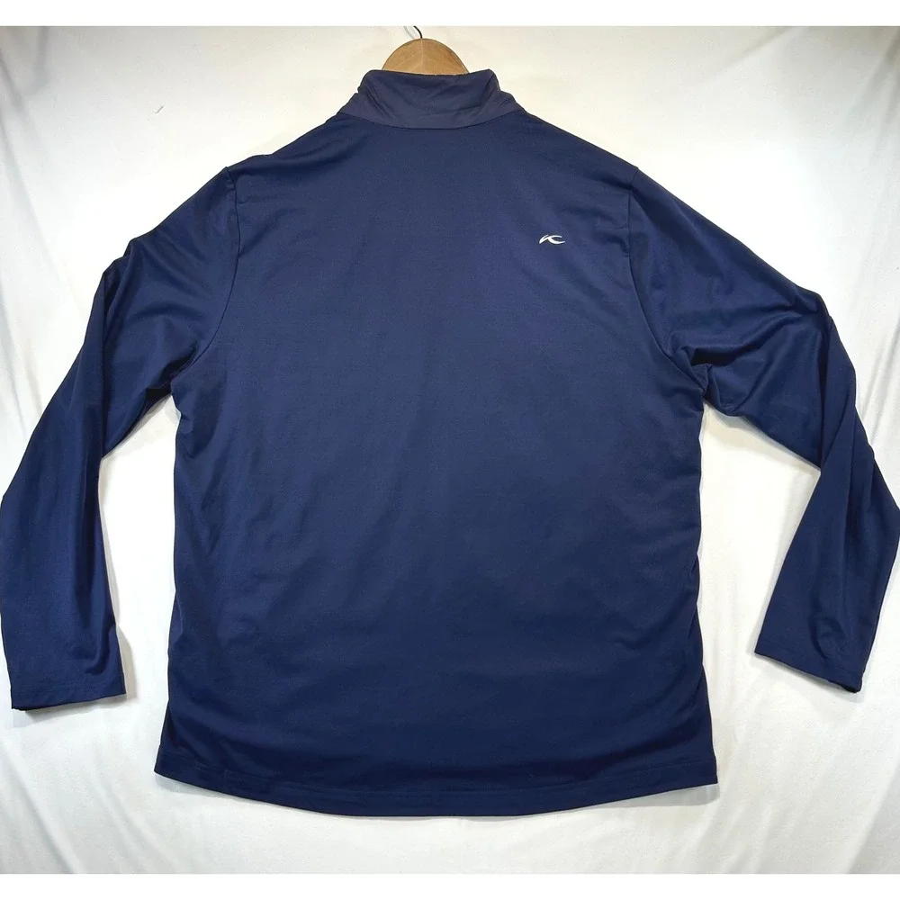 NWOT KJUS Golf Men Retention Jacket 2XL Blue Quilted Technical Performance